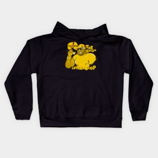 randy yellow Kids Hoodie